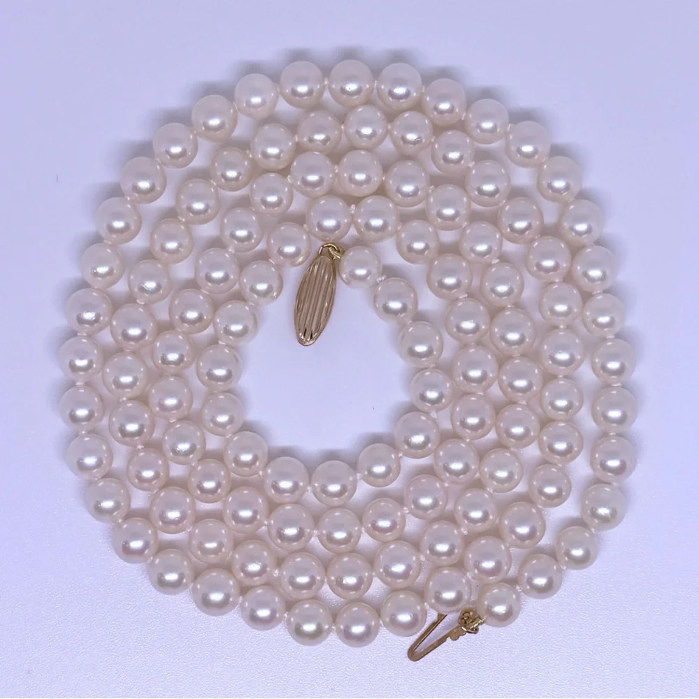30” MIKIMOTO BLUE LAGOON PEARL NECKLACE 30” OMG WOWOWOWOWOWOW!!!!!!!!!! - Picture 12 of 12